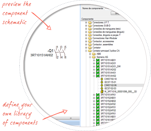 electrical-schematic-software--E3-schematic--library-of-pre-designed-components