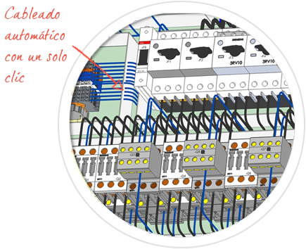 Software de diseño eléctrico de paneles, E3-Panel, Conectar su panel automáticamente