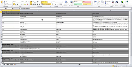 Software de Diseño de Cableado Eléctrico--List Builder