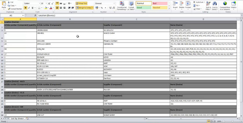 Electrical Wiring Design Software | List Builder | E3.Series
