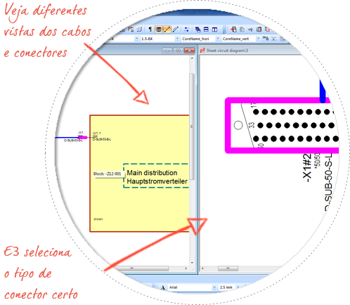 Software-para-desenho-de-cabos-e-chicotes-elétricos--E3.Cable--multi-view-functionality