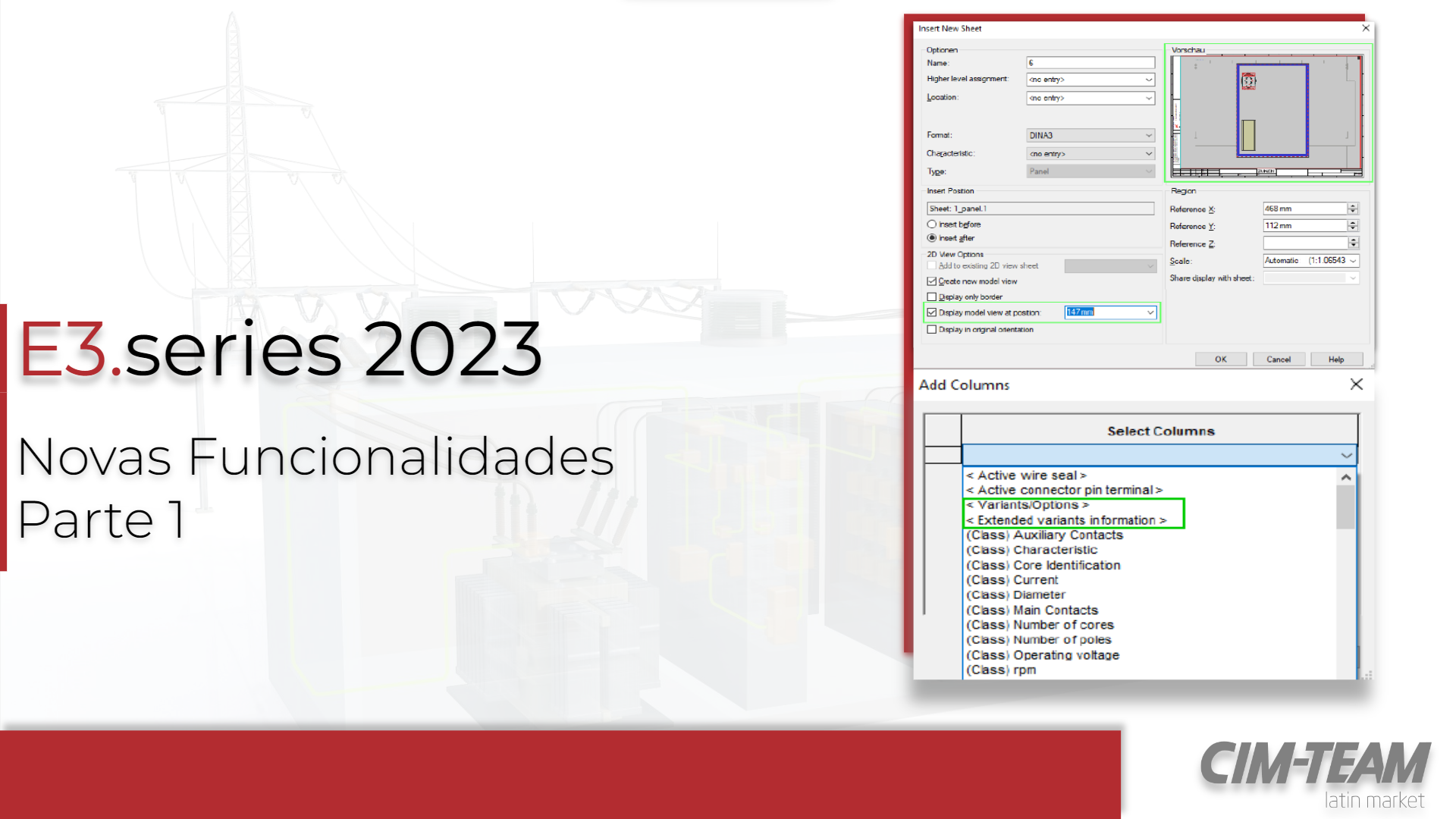 Novas Funcionalides E3.series 2023
