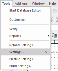 Electrical Settings E3.series